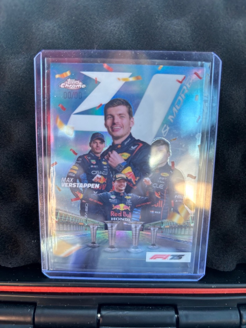 Max Verstappen F1 Racing Chrome Card 2025